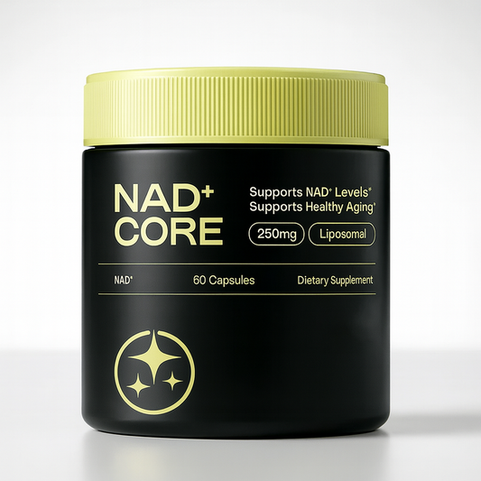 NAD+ Core Advanced NAD Supplement – 250mg Liposomal capsules for cellular energy, focus, and healthy aging support