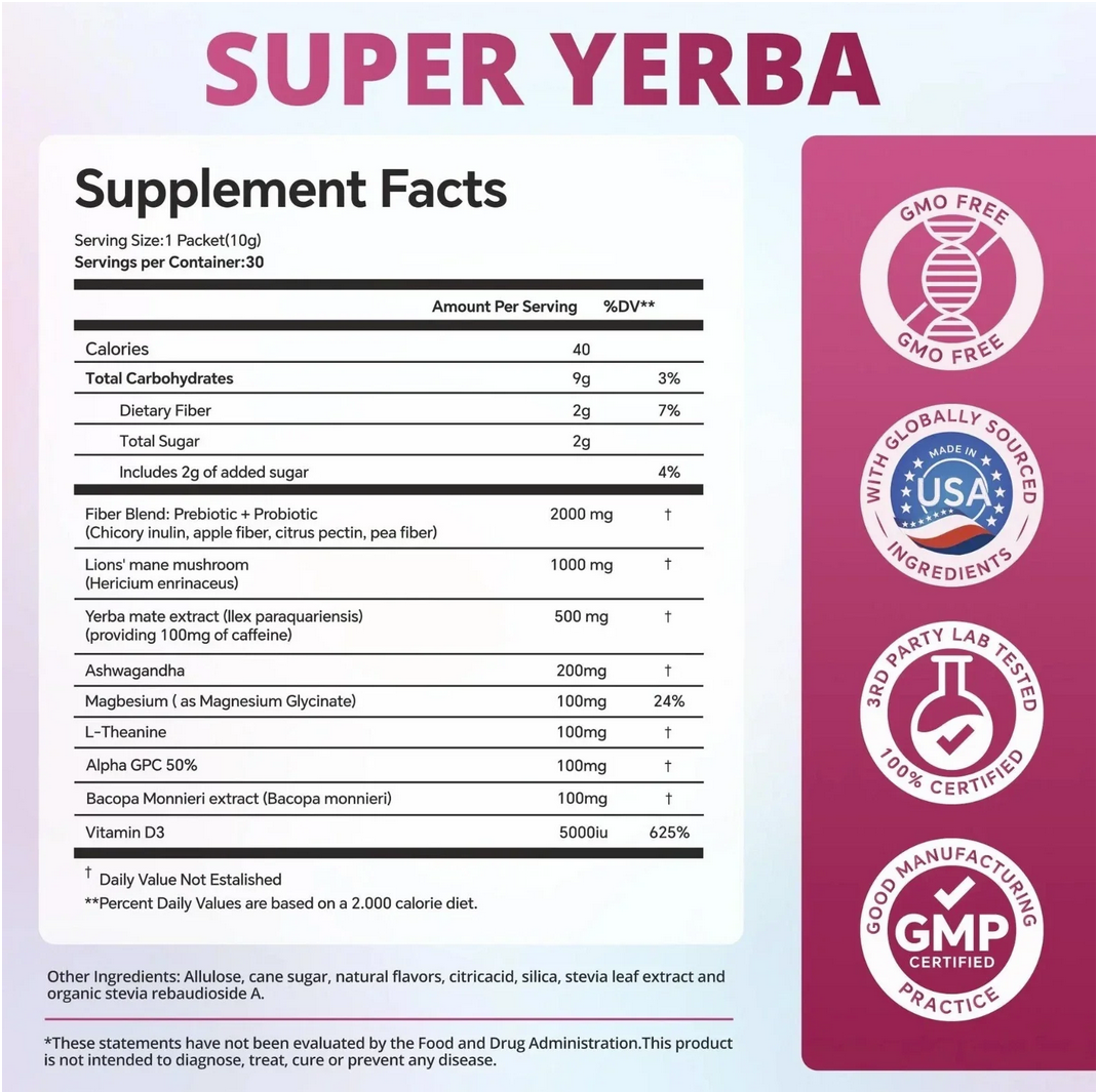 ZOOONE Super Yerba Dietary Supplement for General Daily Use