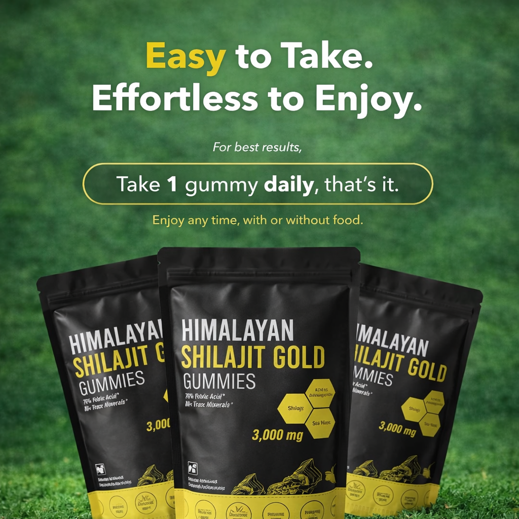 Pure Himalayan Shilajit Gummies for General Daily Use