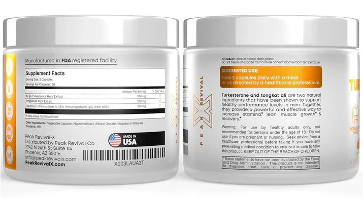 Turkesterone & Tongkat Ali - Testosterone Capsules