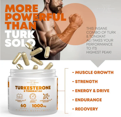 Turkesterone & Tongkat Ali - Testosterone Capsules