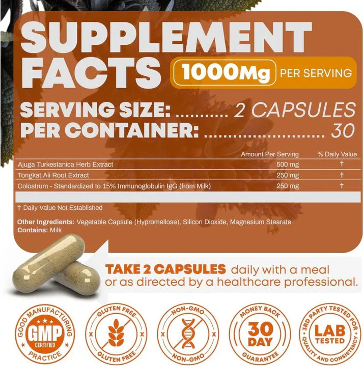 Turkesterone & Tongkat Ali - Testosterone Capsules