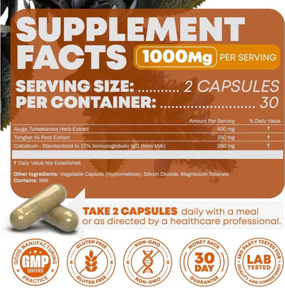 Turkesterone & Tongkat Ali - Testosterone Capsules