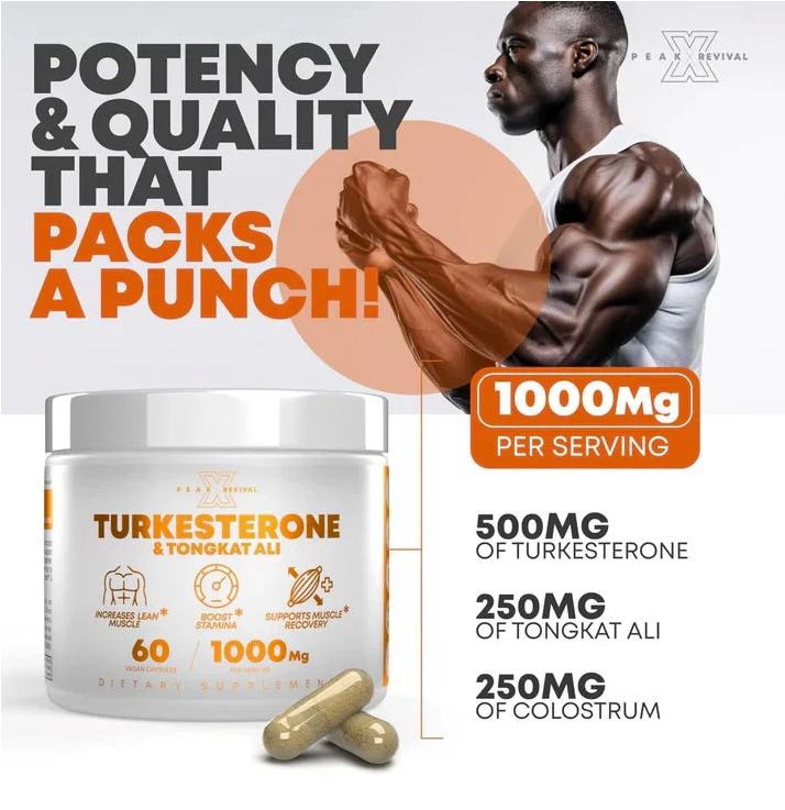 Turkesterone & Tongkat Ali - Testosterone Capsules