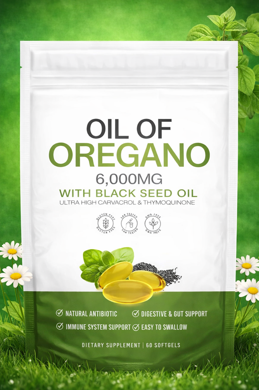 Oil of Oregano Softgels with Black Seed Oil for General Daily Use – 60 Softgels