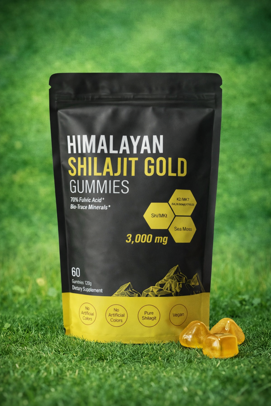 Pure Himalayan Shilajit Gummies for General Daily Use