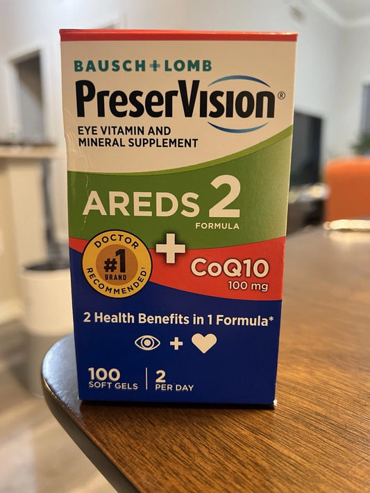 Bausch + Lomb PreserVision AREDS 2 Eye Vitamins - 100 Softgels