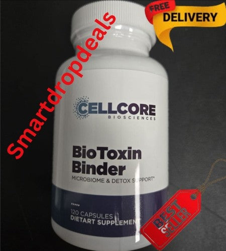 Cellcore Biotoxin Binder, Microbiome & Detox Support, 120 Capsules Exp: 2026