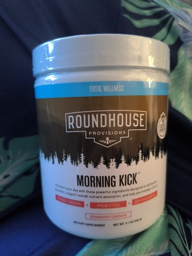Total Wellness Roundhouse Provisions Strawberry Lemonade Morning Kick Drink Mix