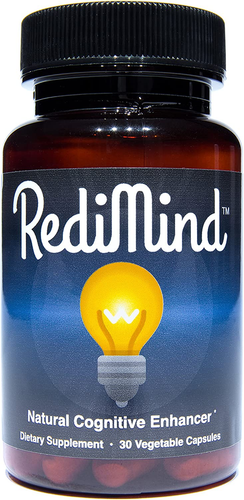 Redimind - Cognitive Supplement Capsule - Non-Gmo, Vegan, Gluten-Free